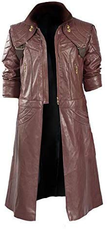 Devil May Cry Dante 4 - Abrigo de piel color granate DMC -  granate -  XX-Small