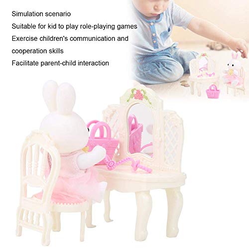 Dexteridad Juguete de juego de roles, rol Tocando Dollhouse Juguete Ejercicio Capacidad de comunicación y cooperación for niños for niños (6621-1 Tocador) interesante ( Color : 6621-1 Dressing Table )