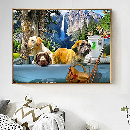 Diamante bordado perro mosaico arte conjunto de pintura diamante gato punto de cruz animales Rhinestones Fotos decoración para el hogar A8 30x40cm