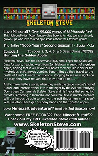 Diary of Minecraft Skeleton Steve the Noob Years - FULL Season Two (2): Unofficial Minecraft Books for Kids, Teens, & Nerds - Adventure Fan Fiction ... Noob Mobs Series Diaries - Bundle Box Sets)