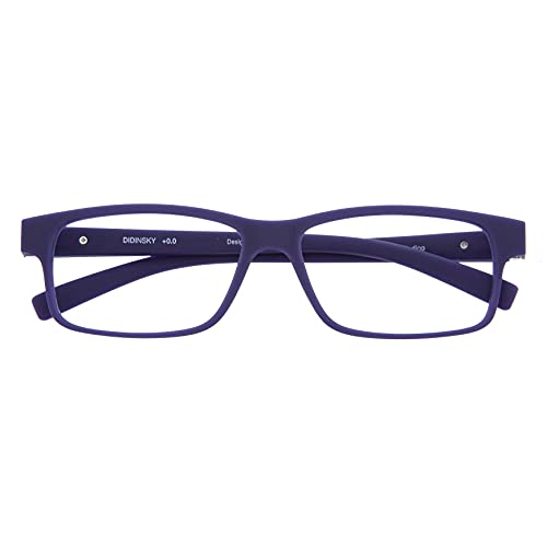 DIDINSKY Gafas de Presbicia con Filtro Anti Luz Azul para Ordenador. Gafas Graduadas de Lectura para Hombre y Mujer con Cristales Anti-reflejantes. Indigo +1.0 – THYSSEN