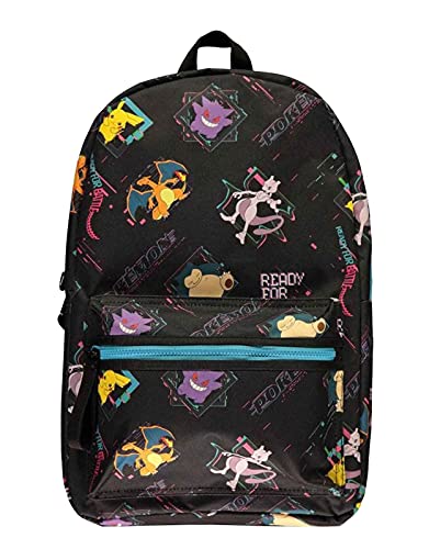 Difuzed BP100104POK, Pokemon-Mochila con Estampado para Hombre, Black, Standard