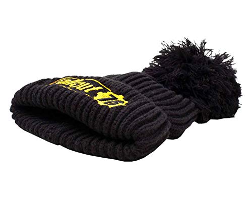 Difuzed Fallout Beanies 76 Logo Bobble - Gorro de Punto Negro