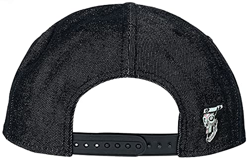 Difuzed Patches Denim Gorra de bisbol, Negro, Taille Unique para Hombre