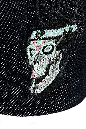 Difuzed Patches Denim Gorra de bisbol, Negro, Taille Unique para Hombre