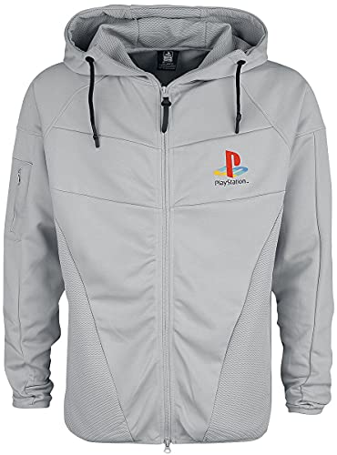 Difuzed Playstation - PS One - Sudadera con Capucha para Hombre, Gris, M
