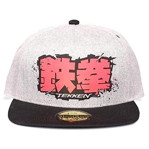 Difuzed Tekken Gorra de béisbol retro gamer Logo Nue Oficial Gris Snapback