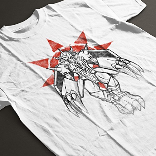 Digimon Wargreymon Grafitti Crest Of Courage Men's T-Shirt