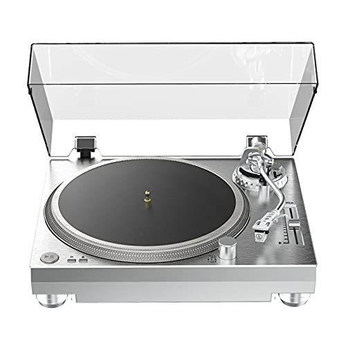 DIGITNOW!HiFi Tocadiscos de Vinilo de Alta fidelidad con Transmision por Correa, Reproductor de Vinilo con Cartucho magnetico, Conversion de Vinilo a Digital Antideslizante y Control de Tono Variable