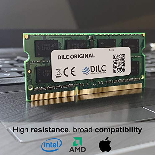 DILC RAM Sodimm DDR4 8 GB 2400 MHz PC4-19200 (260 pines) Dual Rank 1024 x 8 Memoria Notebook/portátil