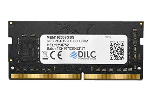 DILC RAM Sodimm DDR4 8 GB 2400 MHz PC4-19200 (260 pines) Dual Rank 1024 x 8 Memoria Notebook/portátil