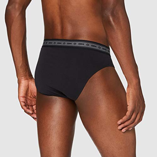 Dim Slip Green Bio Ecosmart X3 Calzoncillos Tipos bóxer, Noir/Gris Perle/Noir, L para Hombre