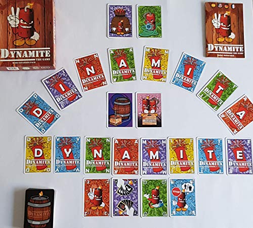 DINAMITA EL JUEGO v2 | Juego de Cartas para Niños y Adultos | Apto para daltónicos | Juegos de Mesa de 2 a 10 Jugadores | Dynamite: The Game v2
