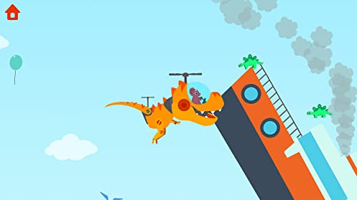 Dinosaur Helicopter - Rescue games for kids toddlers