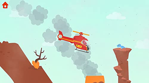 Dinosaur Helicopter - Rescue games for kids toddlers