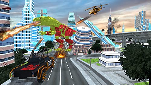 Dinosaur Hunter City Attack Destruction Simulator