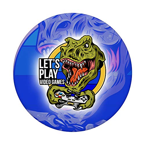 Dinosaurio Dino Joystick Jugador Consola Gamer PC VR Regalo PopSockets Agarre y Soporte para Teléfonos y Tabletas
