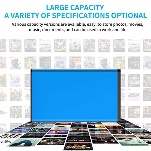 Disco duro externo HDD de 2 tb/500 gb/320 gb, USB 3.0 portátil de almacenamiento de copia de seguridad móvil, adecuado para PC, escritorio, portátil, MacBook, Xbox One, Ps4, Smart Tv (2 TB)