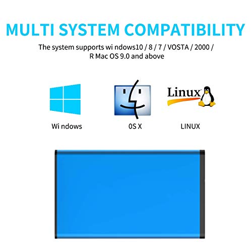 Disco duro externo HDD de 2 tb/500 gb/320 gb, USB 3.0 portátil de almacenamiento de copia de seguridad móvil, adecuado para PC, escritorio, portátil, MacBook, Xbox One, Ps4, Smart Tv (2 TB)