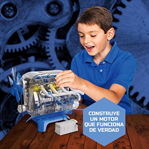 Discovery Other Construye, Juegos, Maquetas para Niños, Construccion, Motor de Juguete, Color Blanco, Talla Única (6000179)