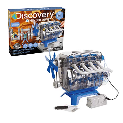 Discovery Other Construye, Juegos, Maquetas para Niños, Construccion, Motor de Juguete, Color Blanco, Talla Única (6000179)