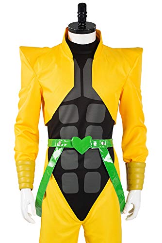 Disfraz de DIO Brando de JoJo's Bizarre Adventure para Hombre Traje de Phantom Blood Eyes of Heaven Conjunto Completo Amarillo, M