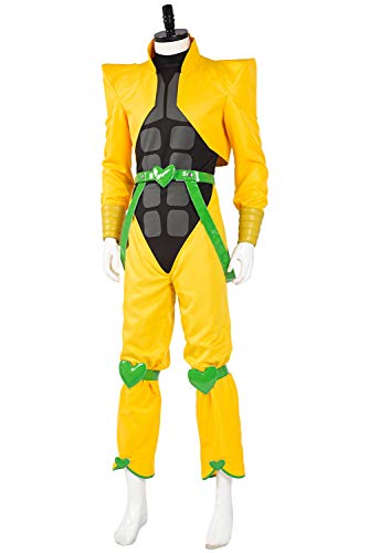 Disfraz de DIO Brando de JoJo's Bizarre Adventure para Hombre Traje de Phantom Blood Eyes of Heaven Conjunto Completo Amarillo, M