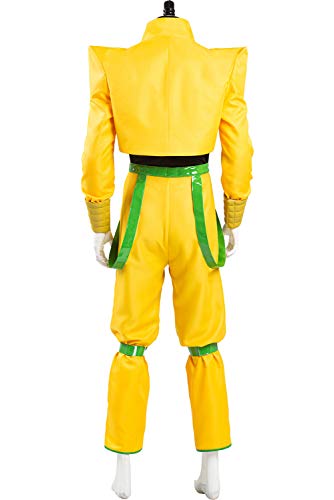 Disfraz de DIO Brando de JoJo's Bizarre Adventure para Hombre Traje de Phantom Blood Eyes of Heaven Conjunto Completo Amarillo, M