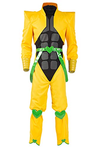 Disfraz de DIO Brando de JoJo's Bizarre Adventure para Hombre Traje de Phantom Blood Eyes of Heaven Conjunto Completo Amarillo, M