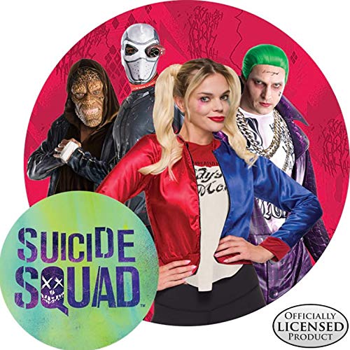 Disfraz del escuadrón suicida, personaje de Harley Quinn, Joker (tamaño mediano), oficial de Rubie