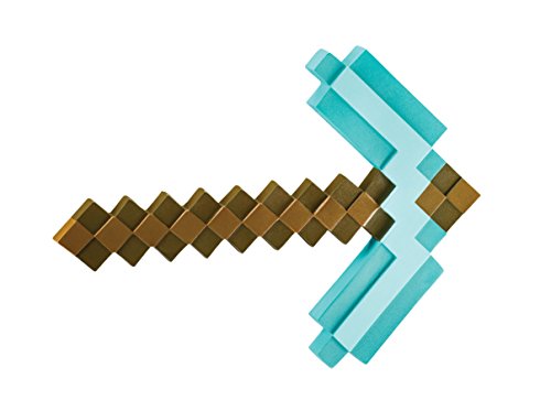 Disguise- Diamond Pickaxe Minecraft Accesorio para Disfraz, Color piqueta de Diamante, Talla única (65685)