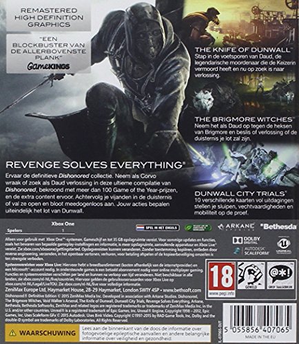 Dishonored Definitive Edition Xone [Importación Francesa]