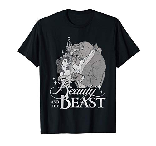 Disney Beauty & The Beast Vintage Logo Dance Camiseta