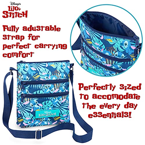 Disney Bolso Bandolera Mujer, Bolsos de Mujer y Adolescente de Lilo y Stitch, Regalo para Mujer