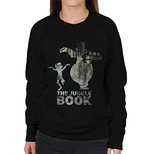 Disney Jungle Book Baloo and Mowgli Silhouettes Women's Sweatshirt