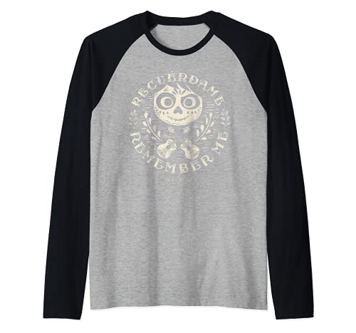 Disney Pixar Coco Miguel Remember Me Camiseta Manga Raglan