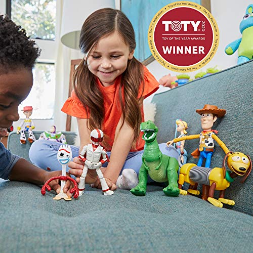Disney Toy Story 4 Figura Forky con Duke Caboom, juguetes niños + 3 años (Mattel GGX29)