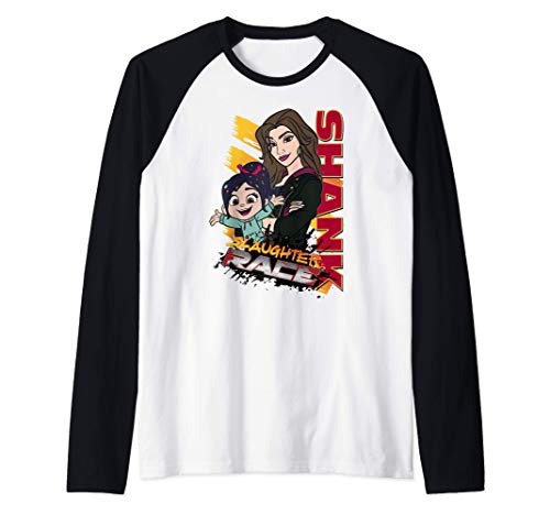 Disney Wreck-It Ralph 2 Shank Slaughter Race Poster Camiseta Manga Raglan