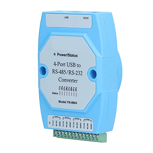 Dispositivo de Conversión Serial de Puerto COM, Convertidor de USB a RS485 / 232 YN8604 600W Anti-Surge con Cable USB para Comunicación de Larga Distancia