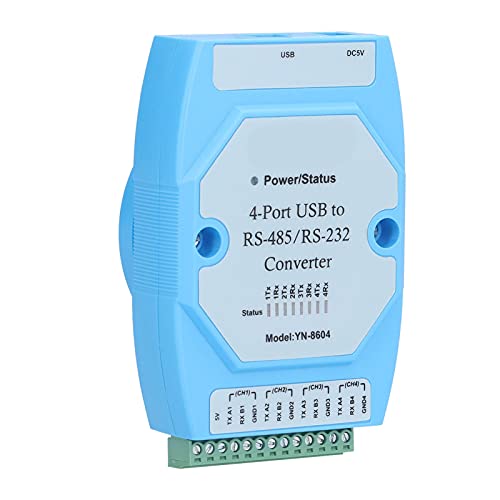 Dispositivo de Conversión Serial de Puerto COM, Convertidor de USB a RS485 / 232 YN8604 600W Anti-Surge con Cable USB para Comunicación de Larga Distancia
