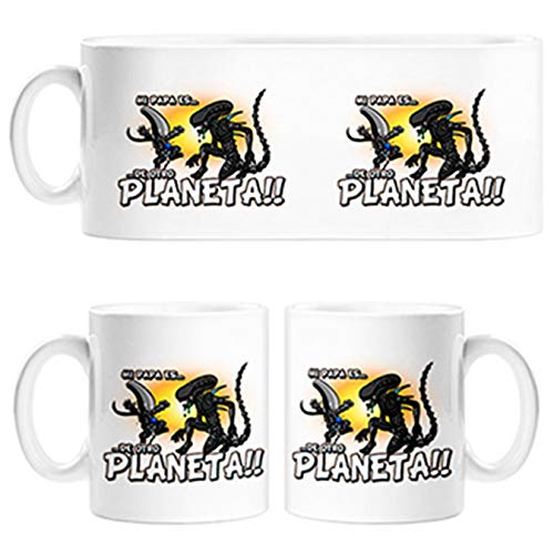 Diver Tazas Taza mi papá es de Otro Planeta Parodia Friki alienígena - Cerámica
