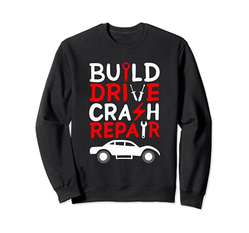 Divertido coche teledirigido Build Drive Crash Repair Sudadera