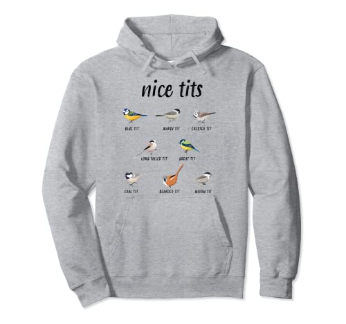 Divertido regalo de observación de aves "Nice tets" para hombres y mujeres Birder Sudadera con Capucha