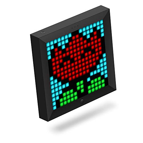 DIVOOM PIXOO Marco LED Programable Color Negro, Bluetooth, 256 RGB Leds