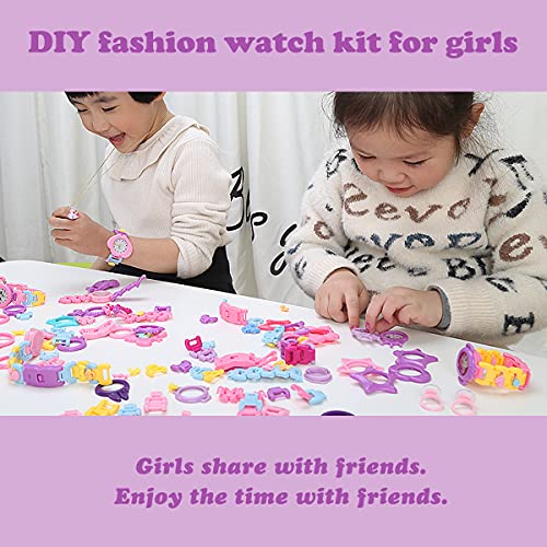 DIY-Watch-A A ALPS DIY Juguetes para Niñas, Reloj Niña, Relojes para Niñas de 3, 4, 5 y 6 años, Juguetes Educativos Niños - Regalo Creativo