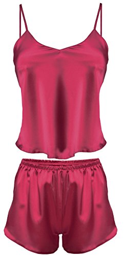 DKaren Colección: Karen Komplet - Juego de pijama - Negligee/Nachtwäsche burdeos XL