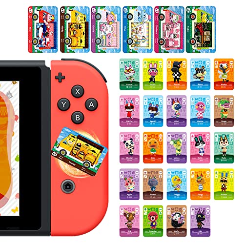 DLseego ACNH 30 tarjetas mini NFC Game Tag Rare Character Villager para Animal Crossing New Horizons, tarjeta Amiibo para Switch/Lite, Wii U y 3DS con estuche de almacenamiento (Series73-96)