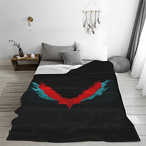 DMC Legendary Dark Knight Bloody Palace Manta de franela antipilling Devil May Crymerchandise Juego Mantas para sofá, cama, sala de estar, sofá y casa de felpa Idea de regalo