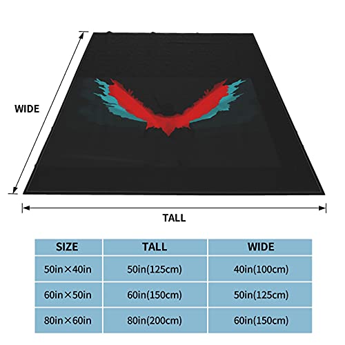 DMC Legendary Dark Knight Bloody Palace Manta de franela antipilling Devil May Crymerchandise Juego Mantas para sofá, cama, sala de estar, sofá y casa de felpa Idea de regalo