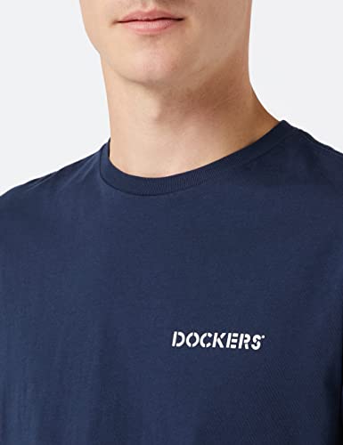 Dockers LOGO TEE, Camiseta para Hombre, Azul (Pembroke Stencil), XXL